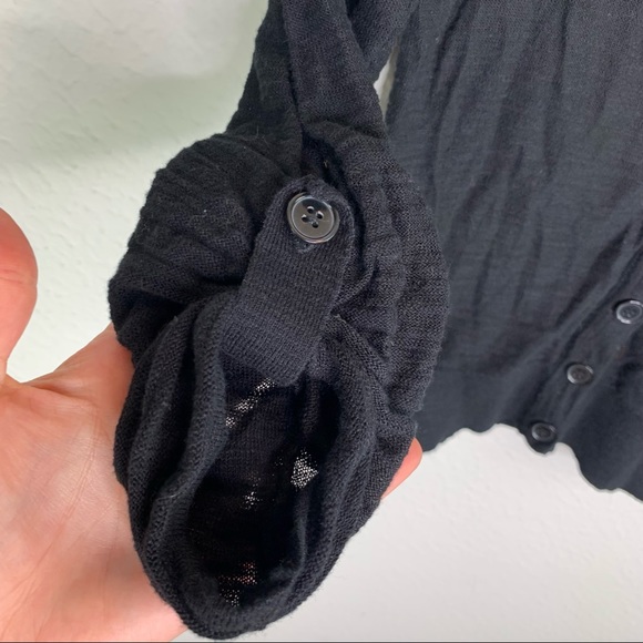 Express Black Deep V Cardigan F2 G16 - Picture 4 of 6